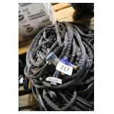 2 water hoses and sprayer