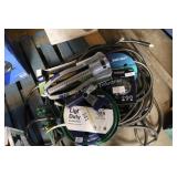 2 water hoses and sprinklers