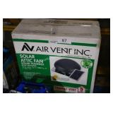 solar roof mounted attic fan