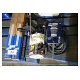 2 water hoses and sprinkler