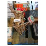 lighted rattan moose