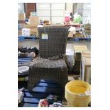 2 outdoor rattan chairs