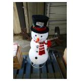 lighted snowman