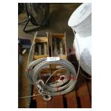 4 winch rollers & 3 winch cables w hooks