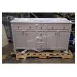 60" double vanity w top