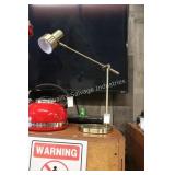 gold finish desk lamp - works (display)