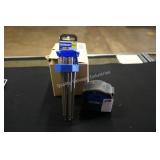 kobalt tape measure & 6pc hex bit set (display)