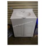 24" white vanity w top (door damage)