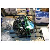 water hoses and sprinklers