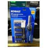 kobalt 27pc multi bit ratcheting set (display)
