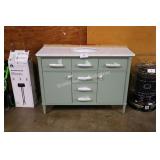 48" green vanity w top
