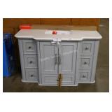 48" gray vanity w top