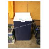 18" navy vanity w top