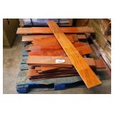 skid of wooden flooring sq ft unknown
