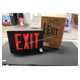 exit blk die cast led sign (display)