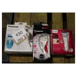 3 electric shavers