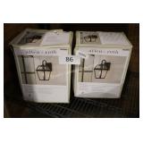 2 allen+roth outdoor light fixtures