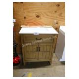 30" brown vanity w top