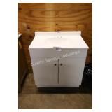 30" white vanity w top