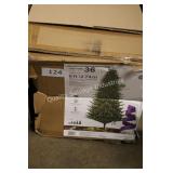 9ft lighted christmas tree
