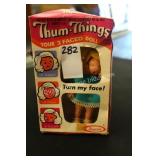 vintage 1973 thum things 3 faced doll (display)