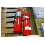 2 fire extinguishers