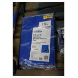 2 5x7ft blue tarps