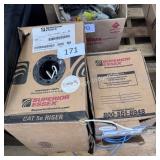 tow cases of cat-5 network cables