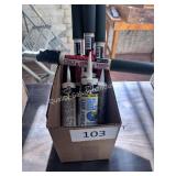 lot of caulk & extending roll brush handle