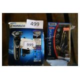 2 electric shavers