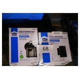 2 outdoor light fixtures