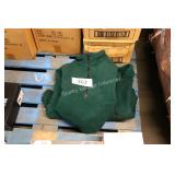 3 green fleece pull overs youth sizes