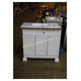 36ï¿½ white vanity w top