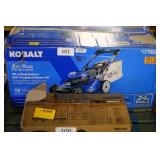 kobalt 24v push mower (batteries & chg in office)