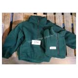 3 green fleece hoodies youth sizes