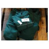 3 green fleece zip up hoodies youth sizes