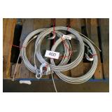 3 winch cables w hooks
