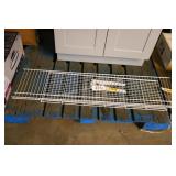 2 wire shelves w brackets