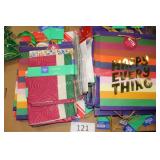25ct asst gift bags & tissue paper