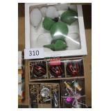 4ct asst ornament sets (one has broken ornaments)
