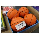 4ct mini basketballs