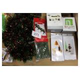 asst Christmas garland/honeycomb decor/string