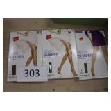 3ct asst hanes body shaper pantyhose asst