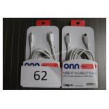 2ct 6ft usbC to usbC charging cable