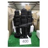 3ct black glitter nutcrackers