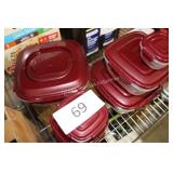 6ct lock-n-lock food storage containers w/lids