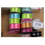 17ct asst color/size ribbon