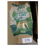 9ct organic jalapeno&lime tortilla chips 9/25