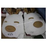 2ct reindeer throw pillows