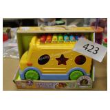 9pc xylophone school bus toy